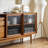 Glass-Door Minimalist Sideboard-2105453769