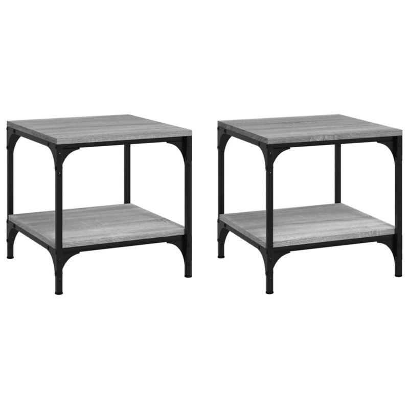 Gerlad Frame Side Table Set, Grey Sonoma