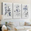 «Harlequin Botanical I», toile tendue sur mesure - 3 pièces-1367708547