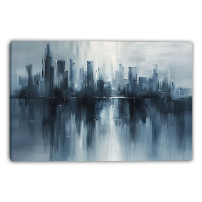 Art mural en toile Midnight City, H 12 po x l 16 po x P 1 po