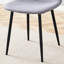 Sièges gris avec pieds en métal fermes - de 4 chaises pour une détente en plein air-1850361219-1850361216