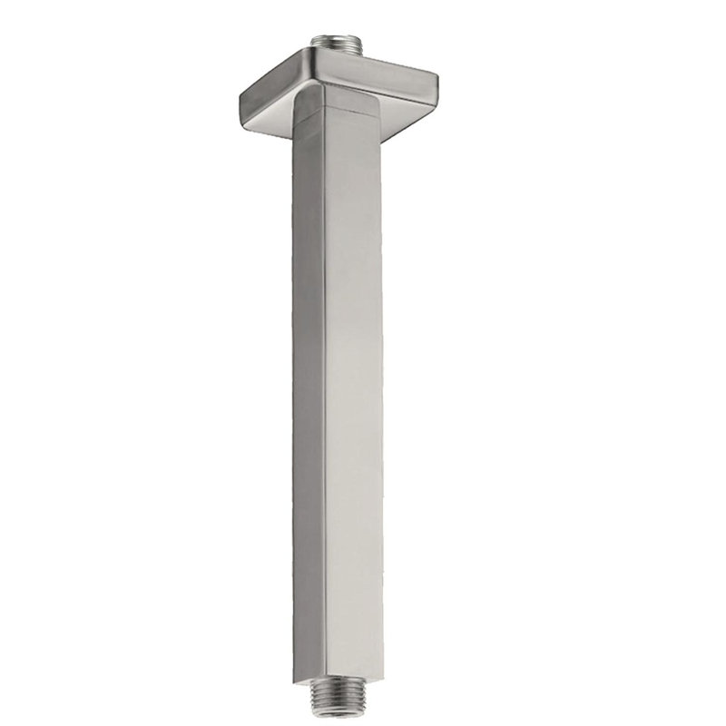 Bras de douche carré en laiton à fixation au plafond 8 po Topcraft, composants de douche universels pour pomme de douche à effet pluie