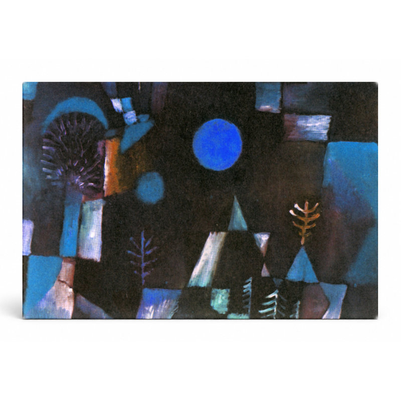 «Blue Night Landscape», art mural sur toile, 18" W x 12" H