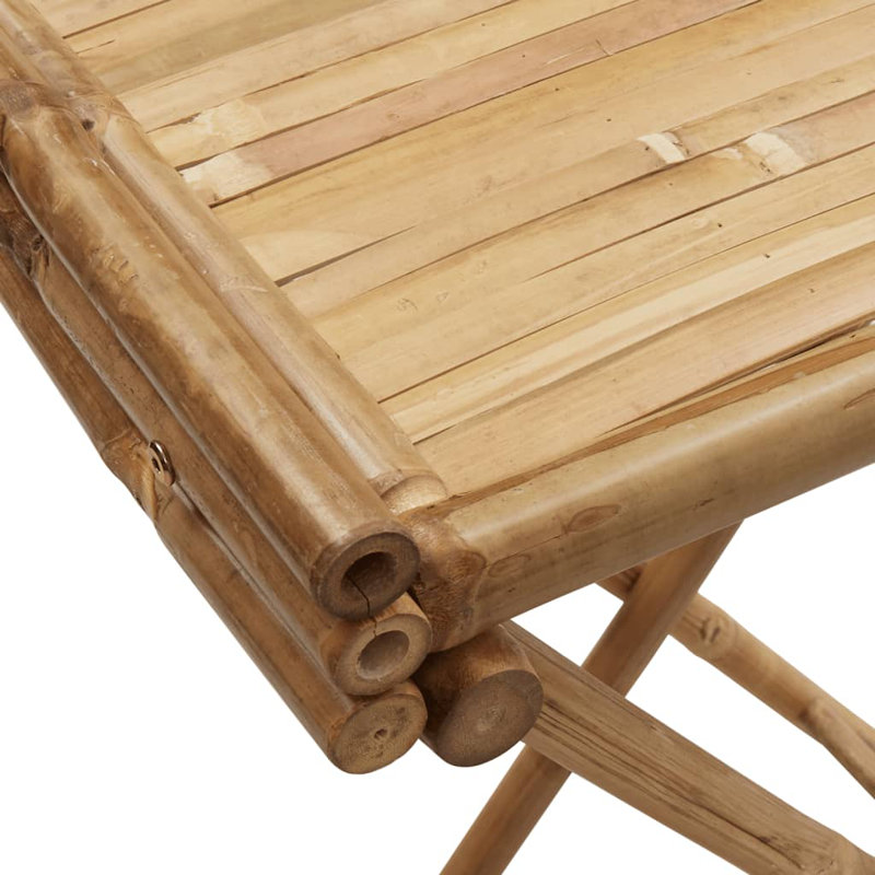 Vidaxl Folding Tray Table 27.8"X16.7"X31.5" Bamboo