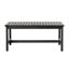 Ensemble de canapé d'extérieur 2 pièces avec causeuse et table basse, bois d'acacia avec coussins gris foncé
