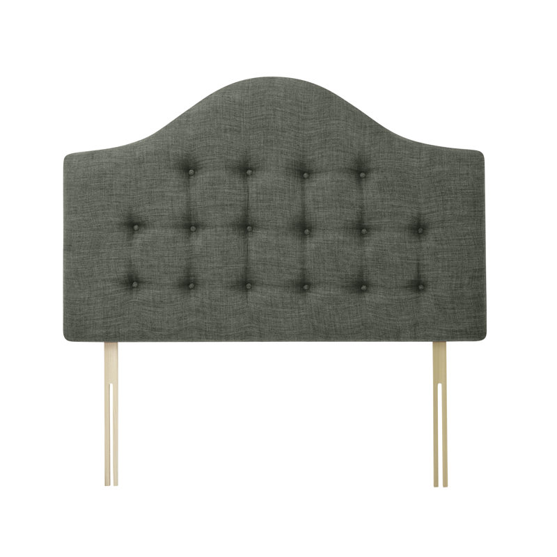 Leclaire Upholstered Headboard, Charcoal, Small Double (4')