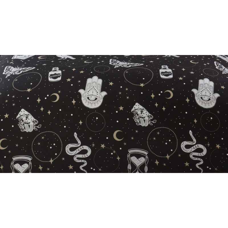 Frith Polyester Geometric Shapes Duvet Cover Set with Pillowcases Included, Kingsize - 2 Standard Pillowcase