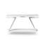 Superbe table avec cadre et console de rangement rectangulaire extérieure brillante