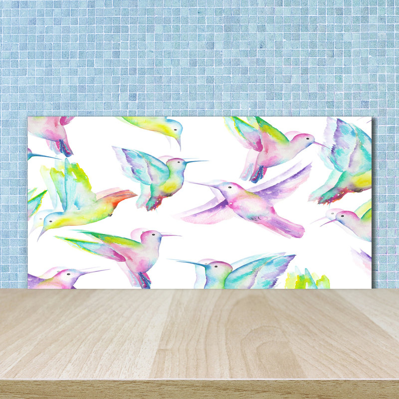50cm W x 100cm L Glass Peel and Stick Panel