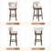 Swivel Bar & Counter Stool with Nailhead Trim (Set of 2)