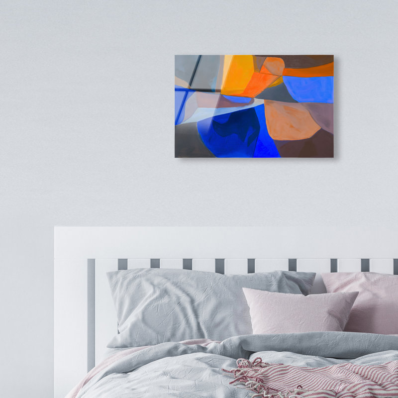 Patchwork Dream III High-Gloss Frameless Acrylic Glass Wall Art Abstract Print by Oliver Gal, Ready to Hang, 15 x 10