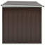 Boîte de rangement vidaXL Acier galvanisé brun, plastique 67,3 po x 39,0 po x 36,6 po-69248077