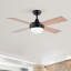 Ventilateur de plafond standard à 4 pales de 44 po avec télécommande et ensemble d'éclairage inclus-2101329226