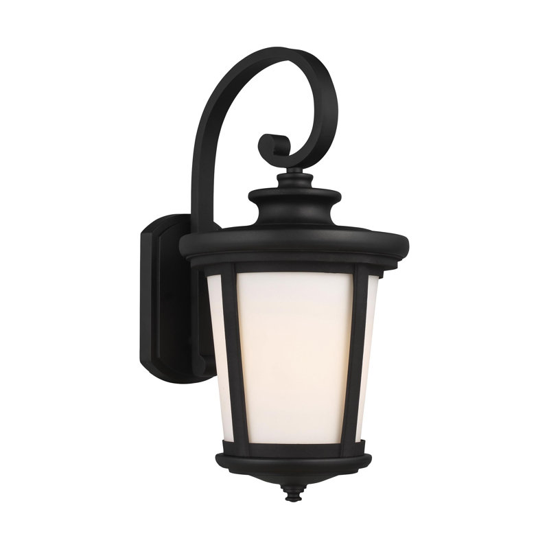 Grande lanterne murale Eddington , Noir, H 19,88 po x l 10 po x P 10 po, Non