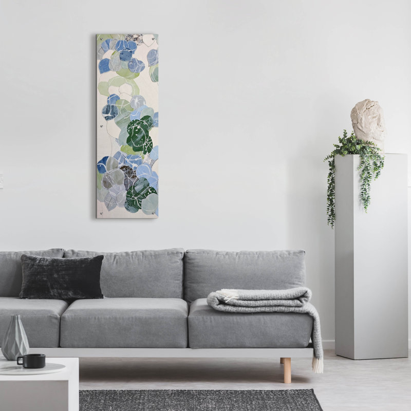 Art mural en verre Epic Art «Butterfly Garden Place 1» par Coco Good, H 48 po x l 16 po