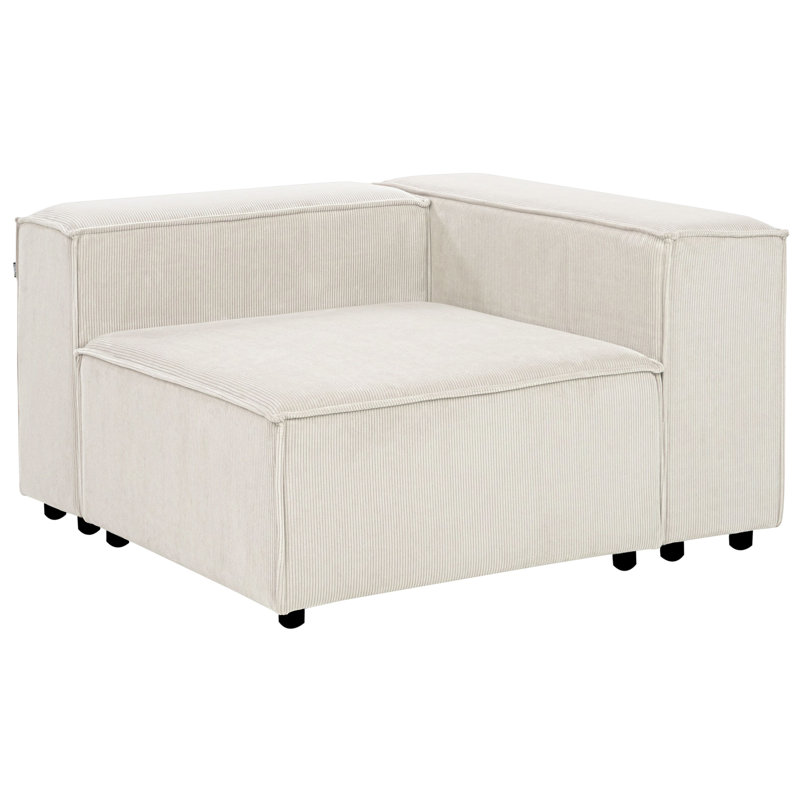 Cayle 1 Seater Corner Sectional, Right Hand Facing, White