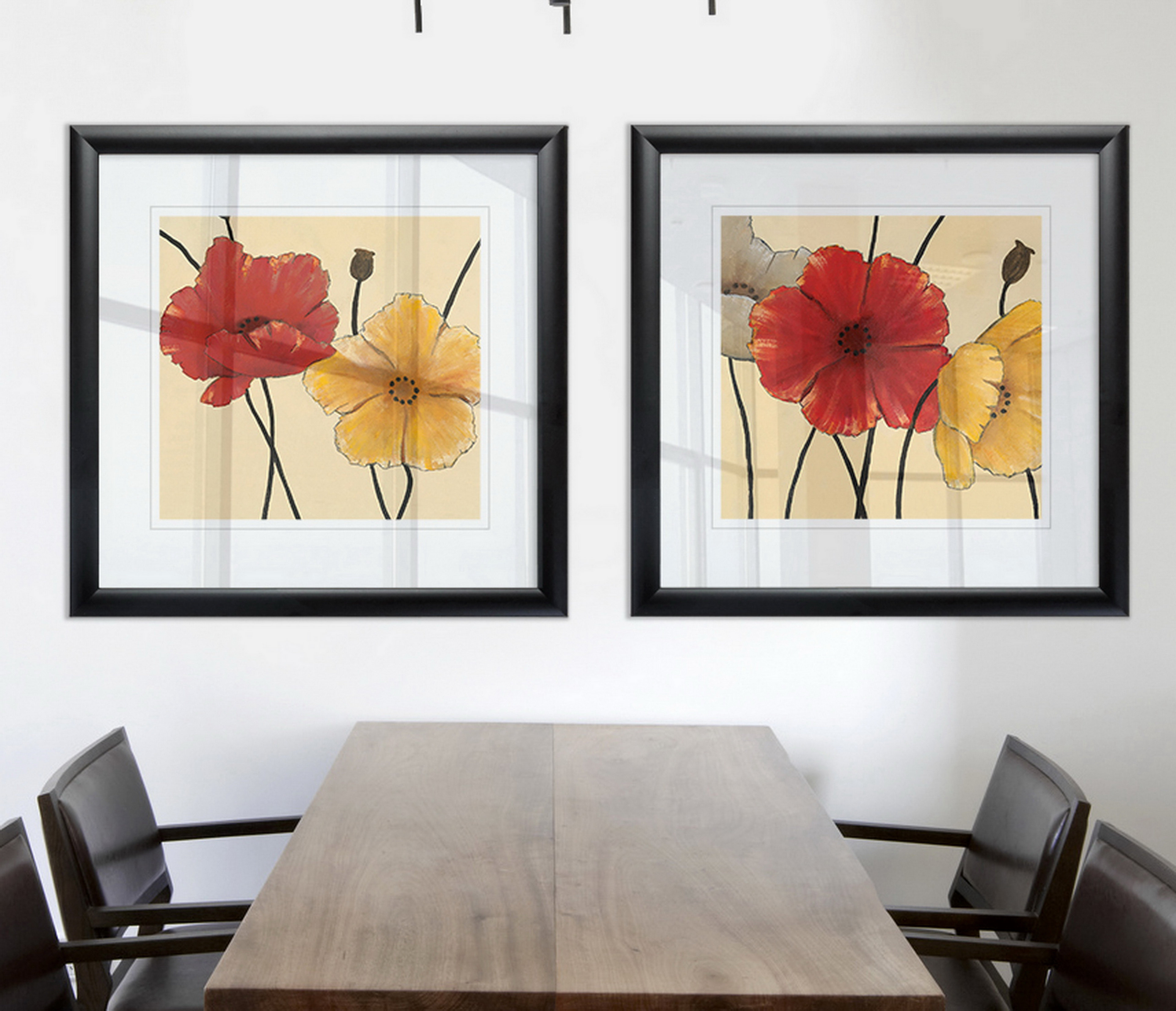 Charlton Home® Awaited Blooms I - 2 Piece Picture Frame Print Set | Wayfair