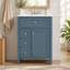 Meuble-lavabo 24 po avec lavabo, lavabo en céramique, armoire de salle de bain avec 1 tiroir coulissant et 2 tiroirs de rangement coulissants-464520008