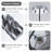 1-Light Modern Glass Pendant Light, 8.66"W Gray-121671723