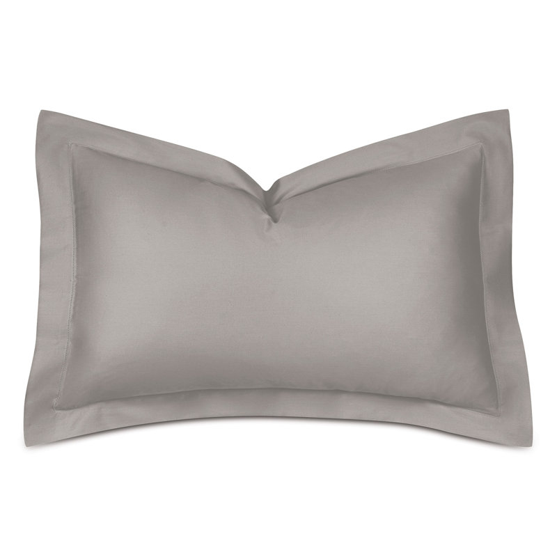 Deluca 100% Cotton Pillow Sham, Queen, Dove