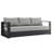 Modway Tahoe Outdoor Aluminum 4-piece Conversation Set with Coffee Table-67492252-67492251