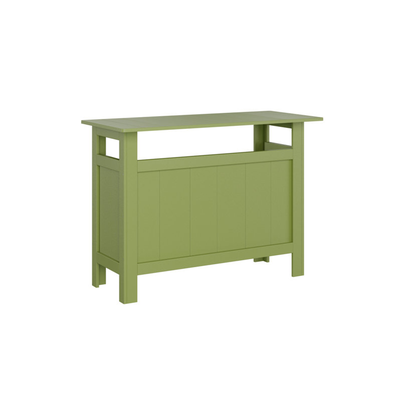Outdoor Rectangle Bar Table, Kiwi Green
