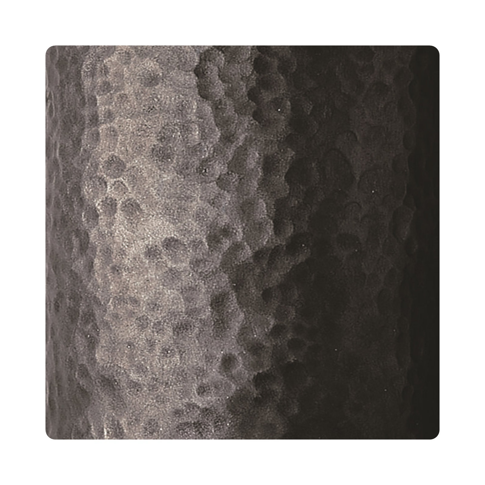 Single Light Ceramic Dimmable Flush Mounted Sconce, Hammered Pewter