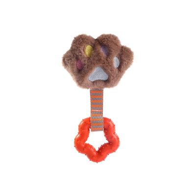 Jouet en peluche en polyester pour chien avec sons de grincement Jouet en peluche durable pour chiens Chats Peluches pour la dentition Mâcher l'ennui Jouet pour jouer