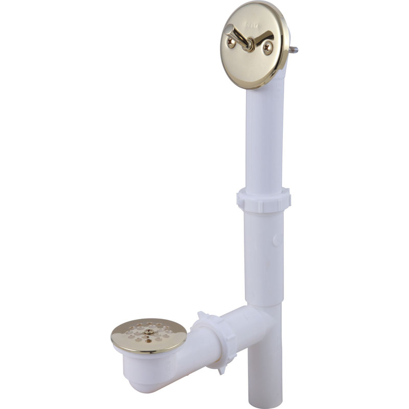 Drain de baignoire avec trop-plein Classic, Laiton poli lustré