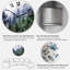 Nature Forest In Fog Scene - horloge murale Country-1698628518