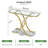 Jarim 43.3'' Glass Top Console Table-383621438