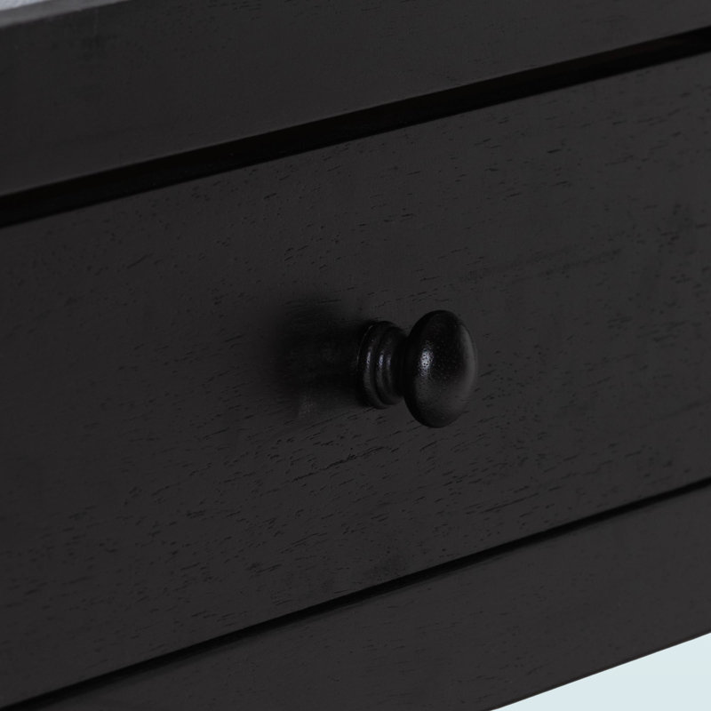 Ensemble de chambre à coucher Bavaria 3 pièces pour lit queen, noir