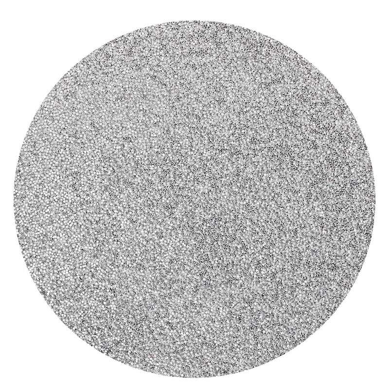 Luminous Round 15" Placemat, Silver
