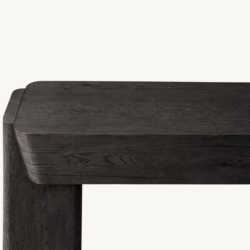 Retro Minimalist Console Table, Black