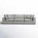 Ellaria 119.7" Square Arm Modular Sofa with Reversible Cushions