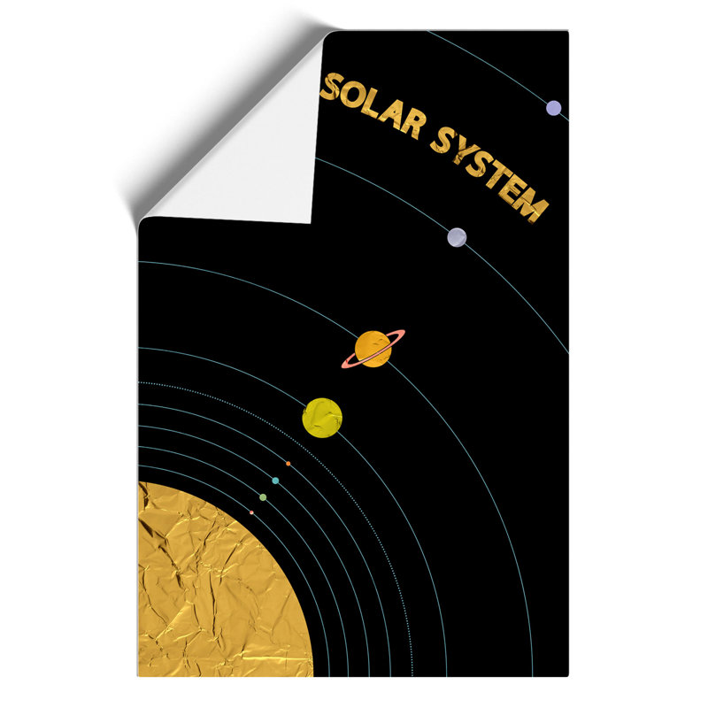 The Solar System - Frameless Print, 84cm H x 59cm W x 0.1cm D