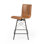 Rikhil Swivel Upholstered Counter Stool with Metal Frame