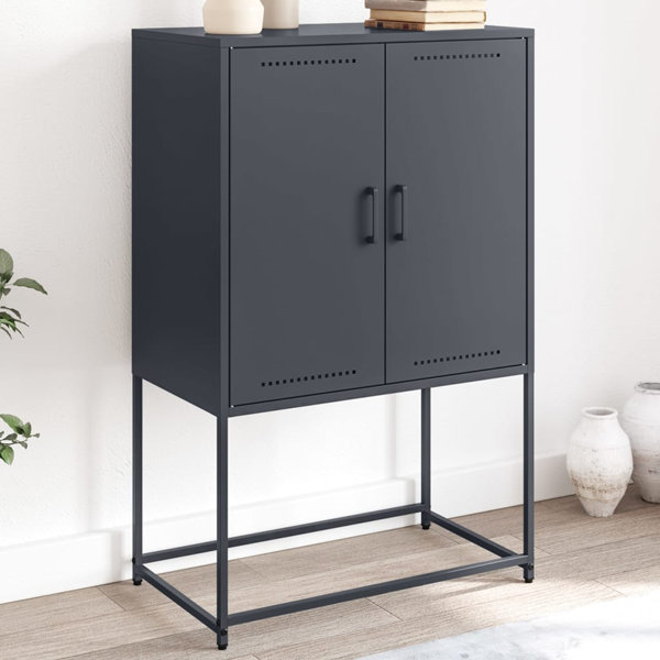 Latitude Run Highboard 68.5 x 38.5 x 107cm steel | Wayfair.co.uk