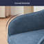 Scandinavian Soft Textured Armchair Upholstered with Thickened Cushion Dining Chair-1496453474-1496453473