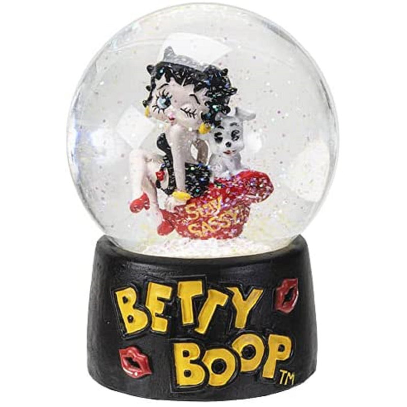 Globe terrestre à paillettes Betty Boop