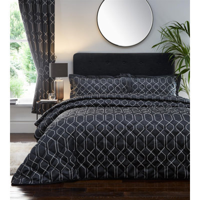 Urich Geometric Shapes Bedspread with Pillowcases