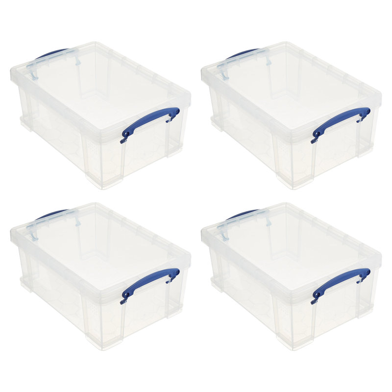 Ensemble de bacs de rangement en plastique, Paquet de 4, 9,51 pte
