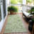 Machine Washable Indoor/Outdoor Xhevrie Aloe Rug-1061704846