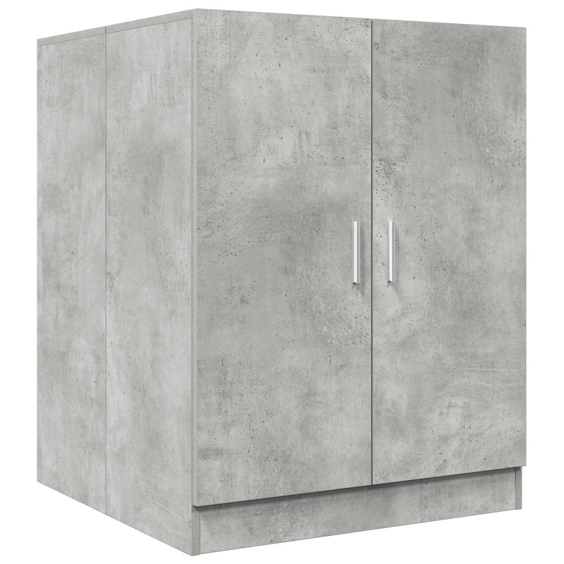 Menik Linen Cabinet, Concrete Grey