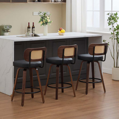 Tabourets de bar pivotants à hauteur de comptoir pour îlot / cuisine / comptoir / bar