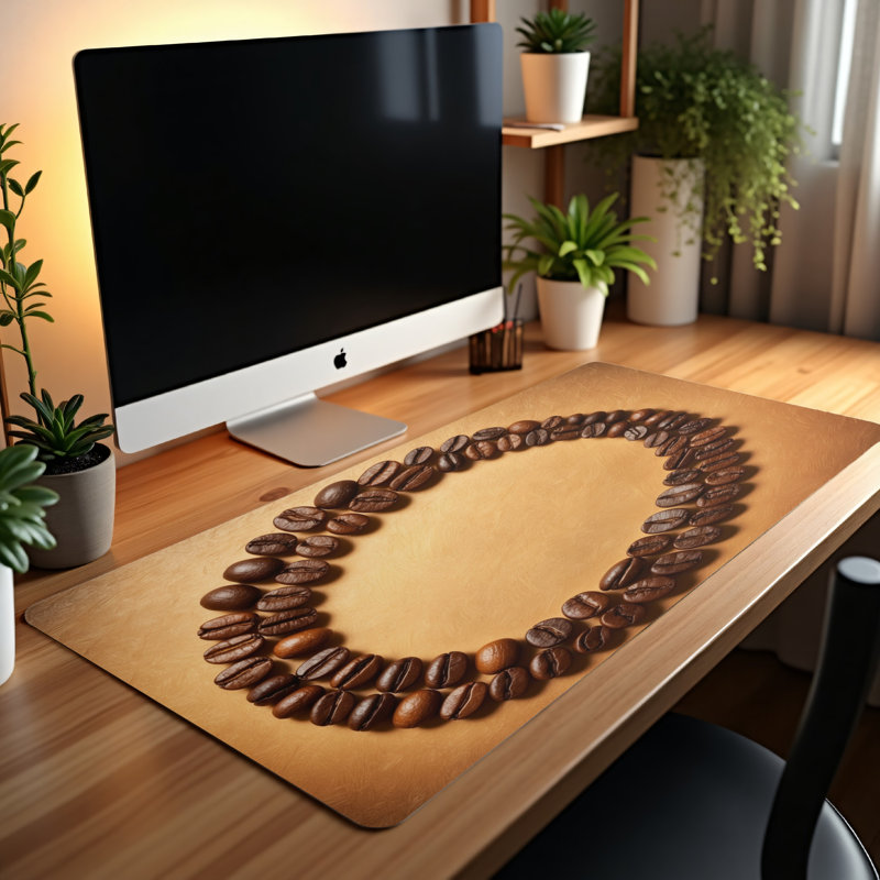 Polyester Desk Pad, 31.5x15.5