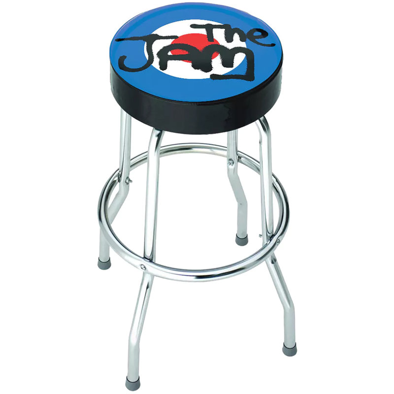  THE JAM TARGET BAR STOOL SEAT BLK/CHRM