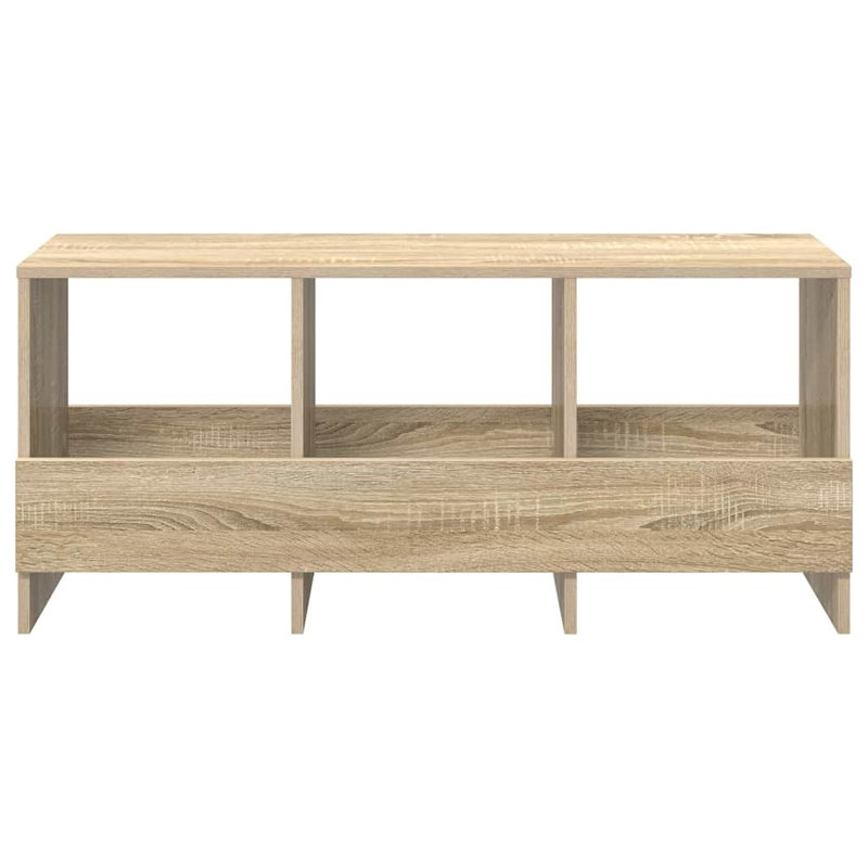 Wood Free Standing Magazine Rack, Beige