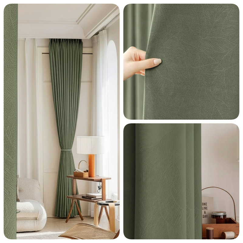Room Darkening Blackout Curtain (Set of 2)