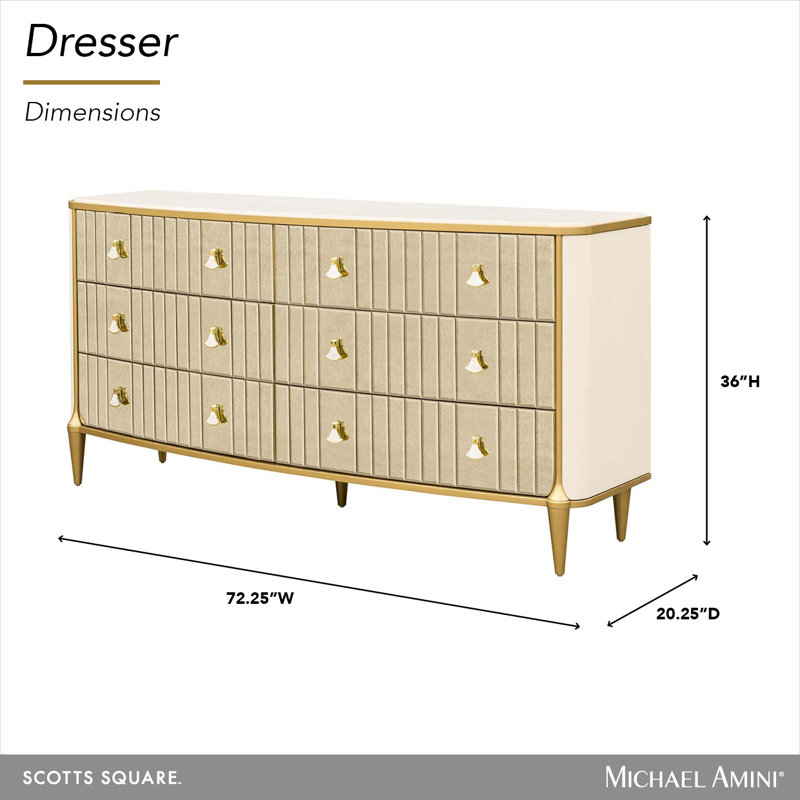 Scotts Square Dresser - Light Champagne